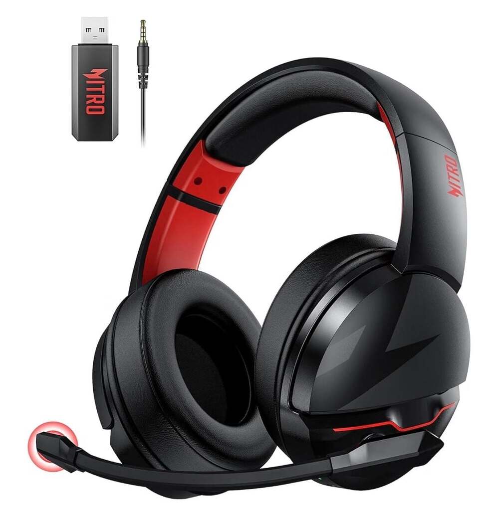 Acer Nitro Wireless Gaming Headset with 2.4GHz for PS5, PS4, PC, Switch, Bluetoo